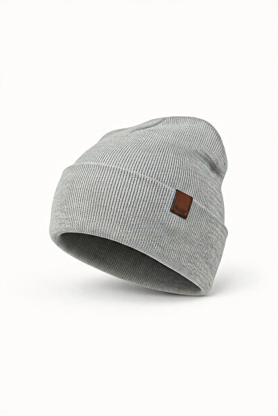 luismorro قبعة شتوية منسوجة للجنسين باللون الرمادي