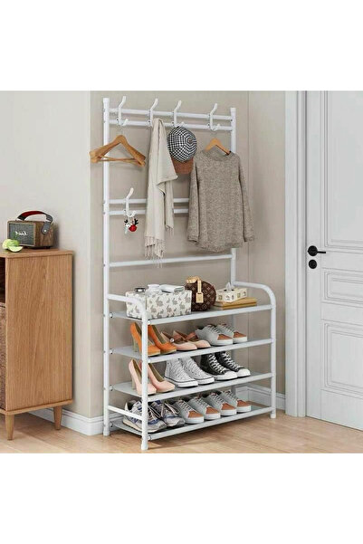 Primo Plus 4-tier Stainless Steel Coat And Shoes Rack For Home