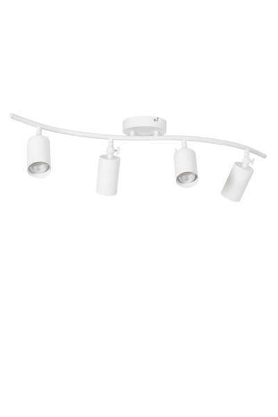 Modavize Miami Modern Salon Yatak Odası Giyinme Odası CAFE Mutfak - Beyaz Renk Spot 4 lü Avize (SARI IŞIK)