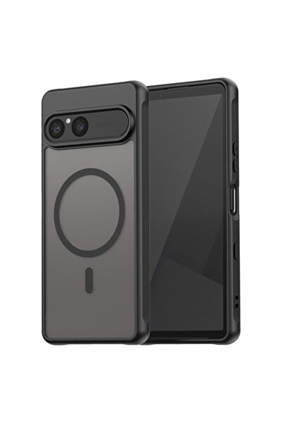 Techsuit Carcasă HaloFrost II MagSafe pentru Sony Xperia 10 VII, neagră