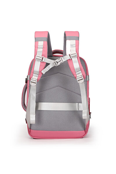 British Traveller BACK PACK TRENDY | Oxford Fabric Laptop Backpack - Pink