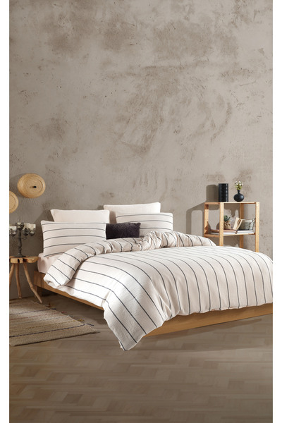 destinyhometex Premium 100% Cotton King Size Muslin Duvet Cover Set 220X240 cm