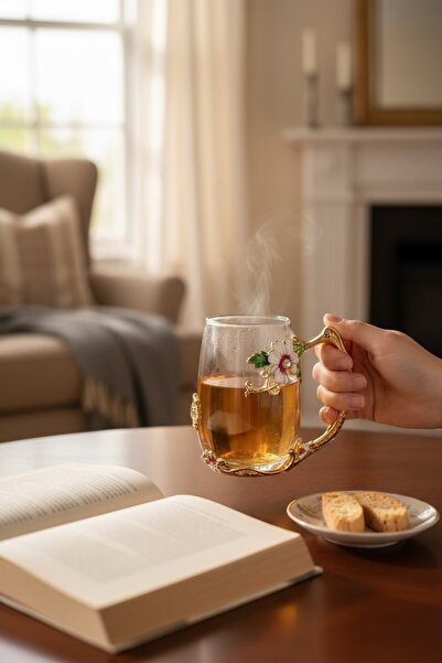 ROY KING METALLİ CAM KUPA