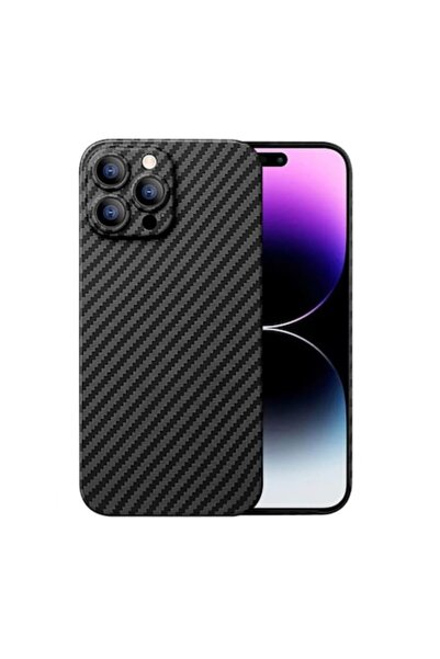 isag Husa protectie din Kevlar compatibila cu iPhone 14 Pro, din Fibra de Car...