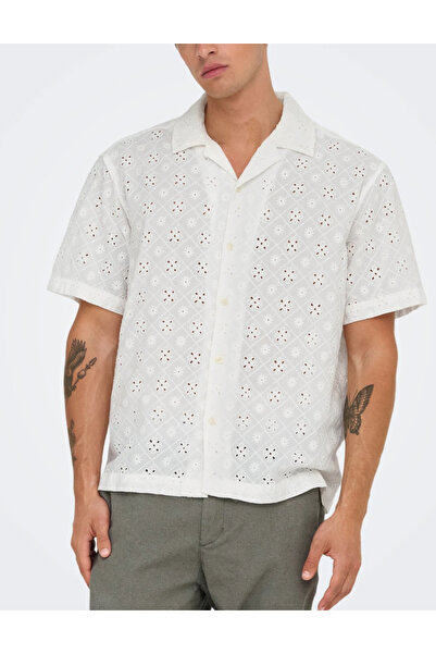 Only & Sons Only & Sons short sleeve shirt, white