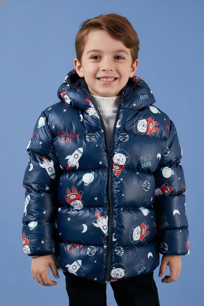 kinderos Çocuk İçi Polarlı Şişme Mont - 26K 1001