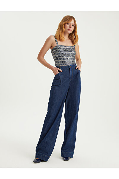 BGN workshop Baskılı İnce Askı Payet Bluz