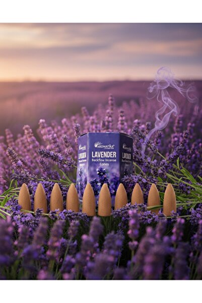 Aromatika 10 Adet Lavanta Aromalı Geri Akış Tütsü Konileri – Huzur ve Ferahlı...