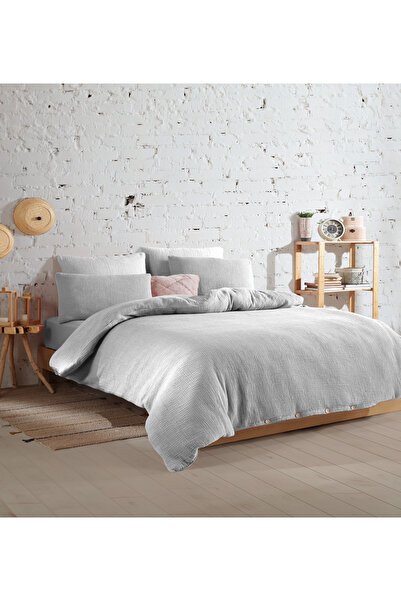 destinyhometex Premium 100% Cotton King Size Muslin Duvet Cover Set 220X240 cm