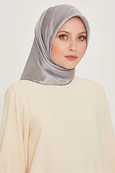 Armine Klasik Desenli Twill İpek Eşarp 9251D