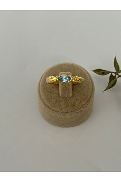 DURAN TAKI TASARIM Aquamarine Taşlı Gümüş Yüzük