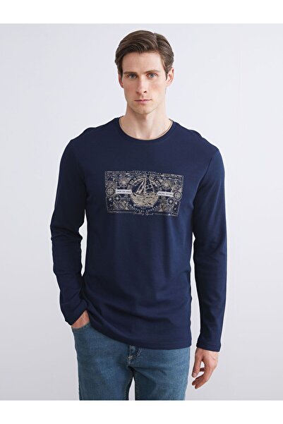 LC Waikiki Hanorac pentru bărbați cu mânecă lungă cu imprimeu LCWAIKIKI Classic