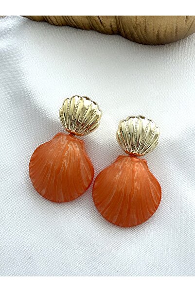VNS Accessories Imported Bone Seashell Earrings (5.5 cm)