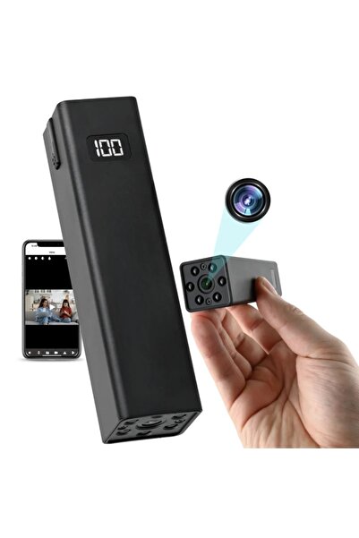 iUni Cameră spion cu baterie externă W25, Wi-Fi, vedere nocturnă, Full HD, 36...