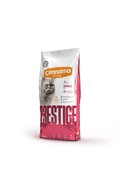 Cennamo Prestige Dry Cat Food, Adult, Beef, 10 kg