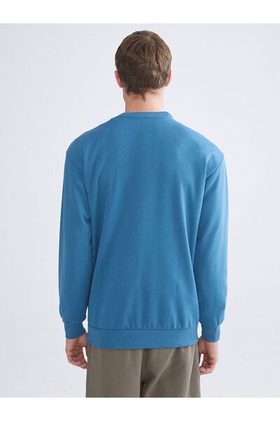 LC Waikiki Ανδρικό φούτερ με στάμπα Crew Neck