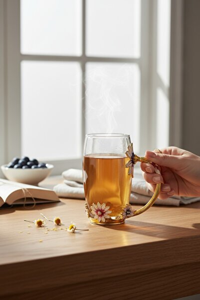 ROY KING METALLİ CAM KUPA