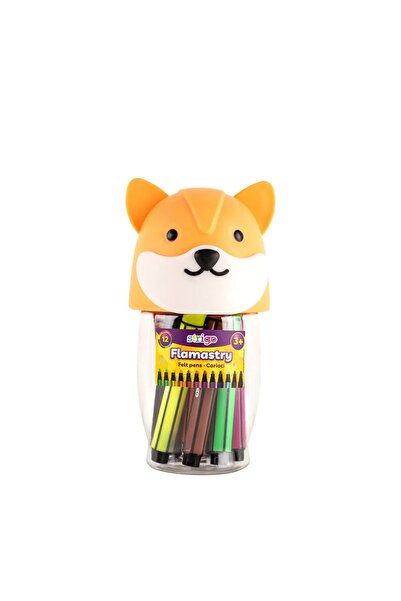 Strigo Washable Jumbo markers 12 colors, Vulpita box SSC290