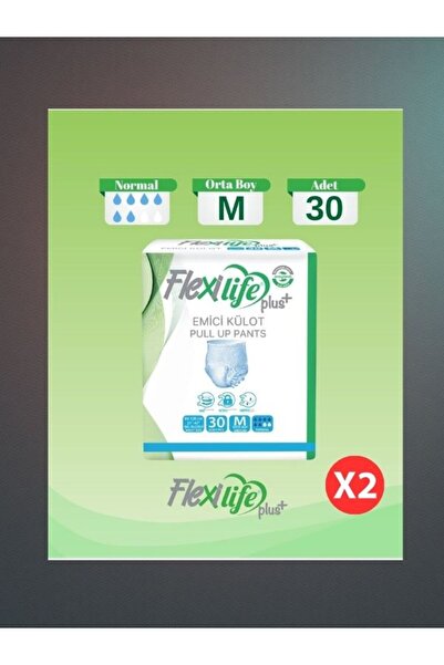 Flexi Life Ped Külot - M - 30 Adet - 2 Paket (000K2)