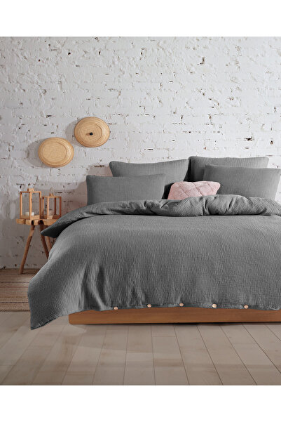 destinyhometex Premium 100% Cotton King Size Muslin Duvet Cover Set 220X240 cm