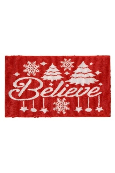 OEM Bath mat, size 75 x 45 cm, Christmas 'Believe' model