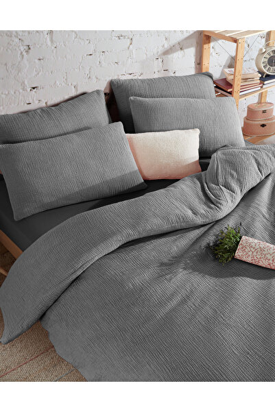 destinyhometex Premium 100% Cotton King Size Muslin Duvet Cover Set 220X240 cm