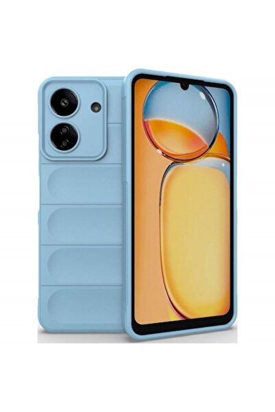 ALC MOBILE Husa wave, compatibila cu xiaomi redmi 13c, Grip Anti-Soc, Tpu, Blue