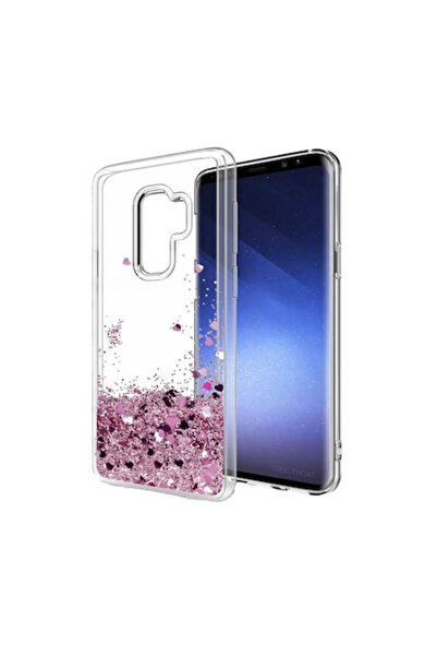isag Husa compatibila cu Samsung Galaxy S9, cu Apa si Sclipici, Glitter, Fash...