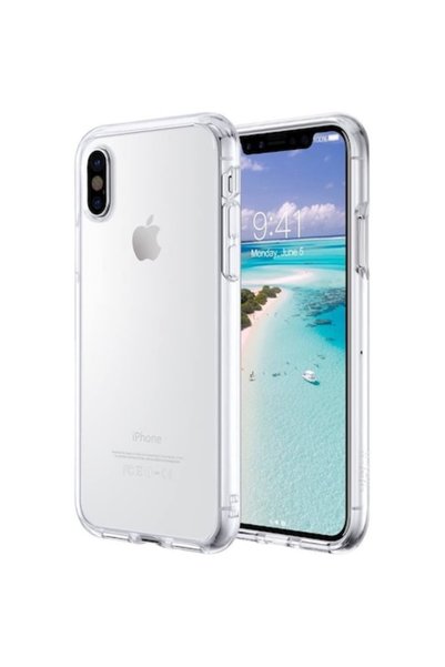 isag Husa protectie compatibila cu iPhone XS Max din silicon transparent, ult...