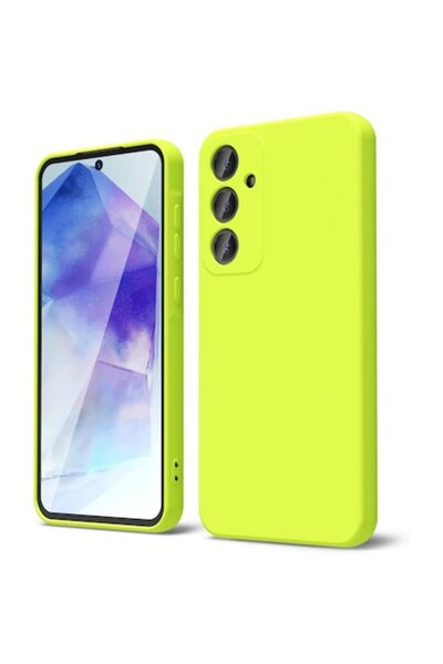 ALC MOBILE Husa Soft Touch, slim, ALC Mobile, anti soc, compatibila cu Samsung Galaxy A55, Verde Neon Tpu