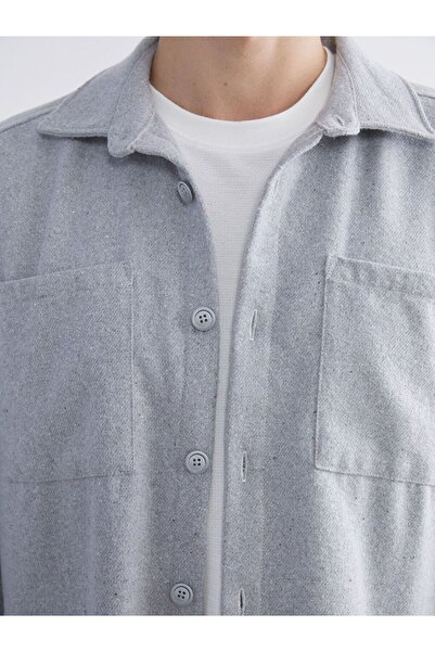 LC Waikiki Μακρυμάνικο πουκάμισο με λεπτομέρεια στην τσέπη