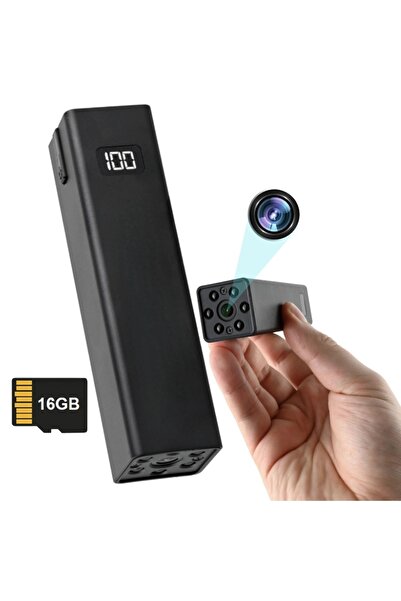 iUni Cameră spion cu baterie externă W25, Wi-Fi, 16GB, vedere nocturnă, Full ...