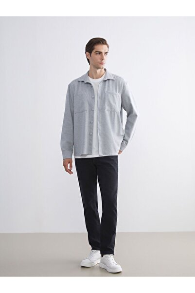 LC Waikiki Μακρυμάνικο πουκάμισο με λεπτομέρεια στην τσέπη