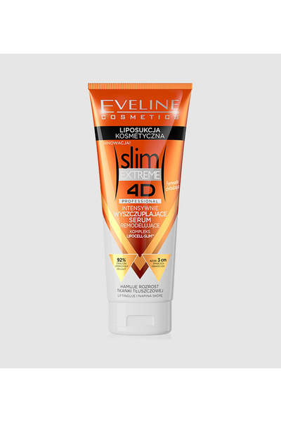 Eveline Slim سيروم شفط الدهون إكستريم فور دي للجسم، لوشن لشد الجسم