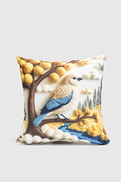 Go Veform 🐾   Bird Patterned Digital Woven 2-Piece Throw Pillow Cover 🐾   Veformdijidog26