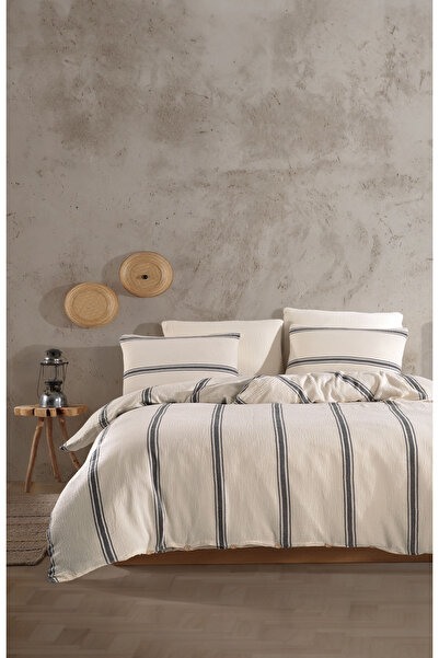 destinyhometex Premium 100% Cotton King Size Muslin Duvet Cover Set 220X240 cm