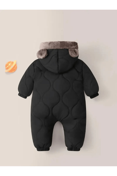 OEM Salopetă unisex caldă de iarnă cu glugă, cu căptușeală din fleece