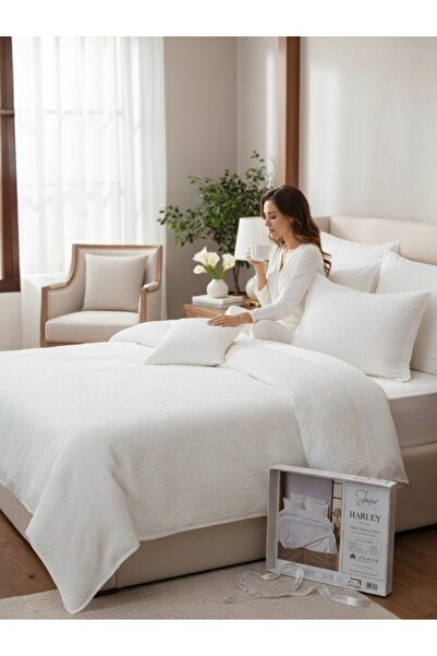 Şaheser Harley Jacquard Duvet Cover Set – 100% Cotton, Stylish and Soft Texture