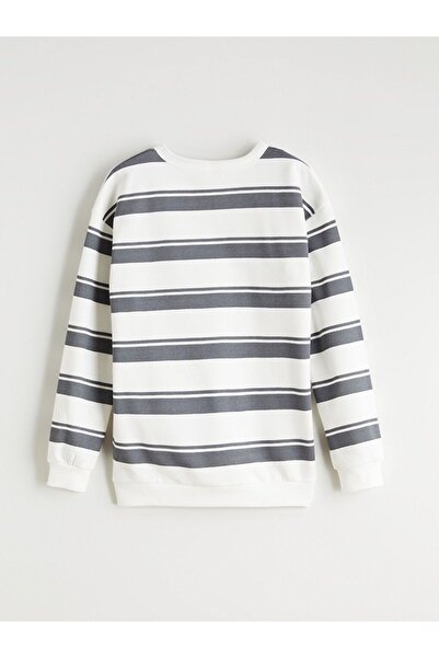 LC Waikiki Φούτερ για αγόρια με ριγέ λαιμόκοψη