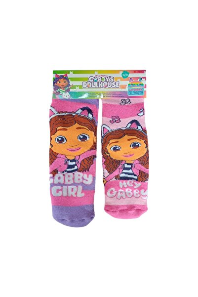 Gabby's Dollhouse Set 2 perechi șosete ABS, talpă antiderapantă, multicolor, ...
