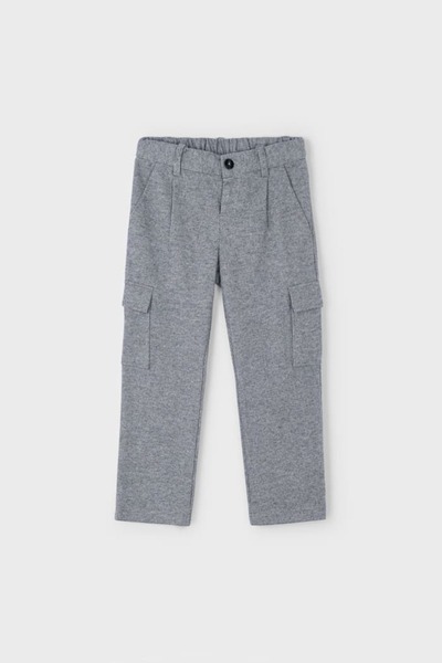 MAYORAL Boy's Comfortable Fit Cargo Pocket Pants - Gray Melange