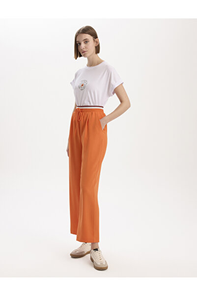 BGN workshop Beli Lastikli Geniş Paça Pantolon