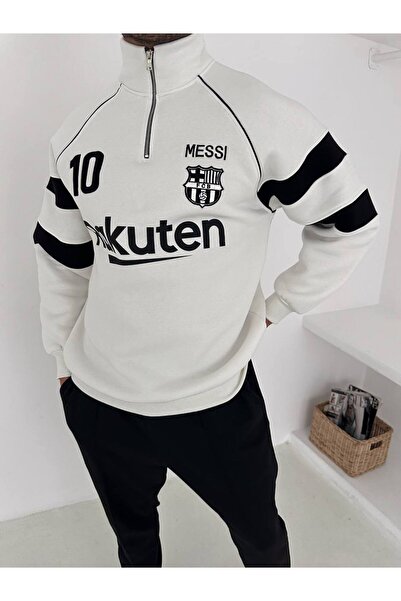 bergibo ОВЕРСАЙЗ ВИСОКОКАЧЕСТВЕНА СВИТЕРА CHARDON - MESSI 10 BARCELONA СВИТЕРА С КАПЮШОН