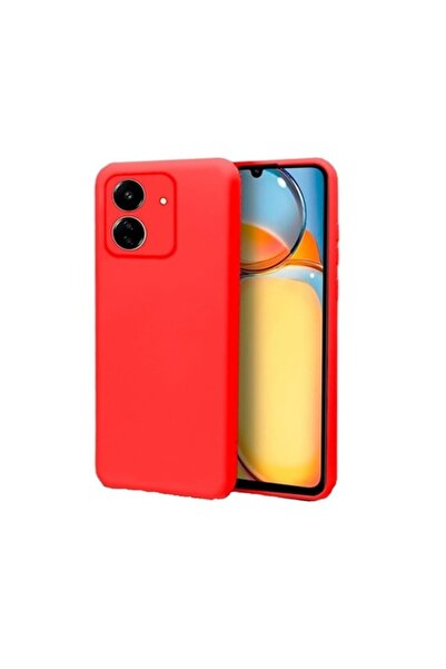 isag Husa protectie compatibila cu Xiaomi Redmi 13C, slim, silicon Rosu, inte...