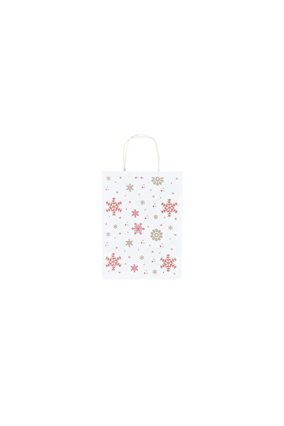 Papette Set of 10 Kraft Paper Bags with Pattern 9 Christmas 18 x 24(H) x 7cm
