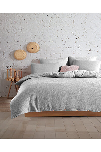 destinyhometex Premium 100% Cotton King Size Muslin Duvet Cover Set 220X240 cm