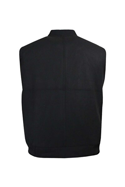 tambattal Dekons Plus Size Wool Cashmere Vest with High Collar (Loose Comfortable Fit)