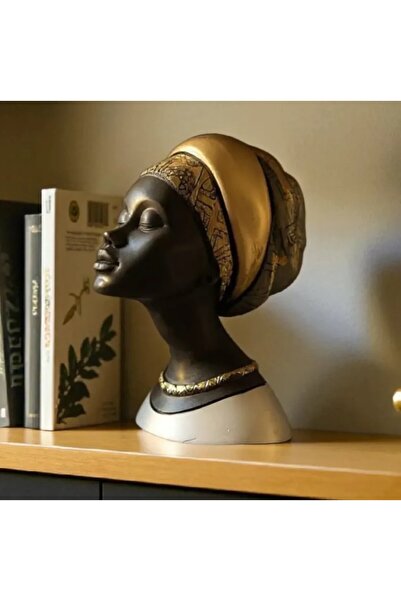 hediyeburda Arfikalı topuzlu kız heykeli