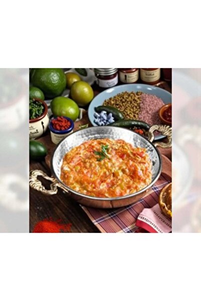 ÇEÇEN HOME (1 Piece) Copper Sahan Omelette and Egg Pan Copper Pan (17.5X4 cm)