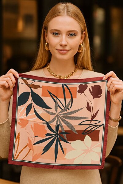 MARBERRY وشاح نسائي منقوش FLR29 مقاس 50x50 سم